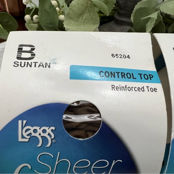 3 X L’eggs Sheer Energy control top pantyhose bundle size B SUNTAN - Picture 4 of 5